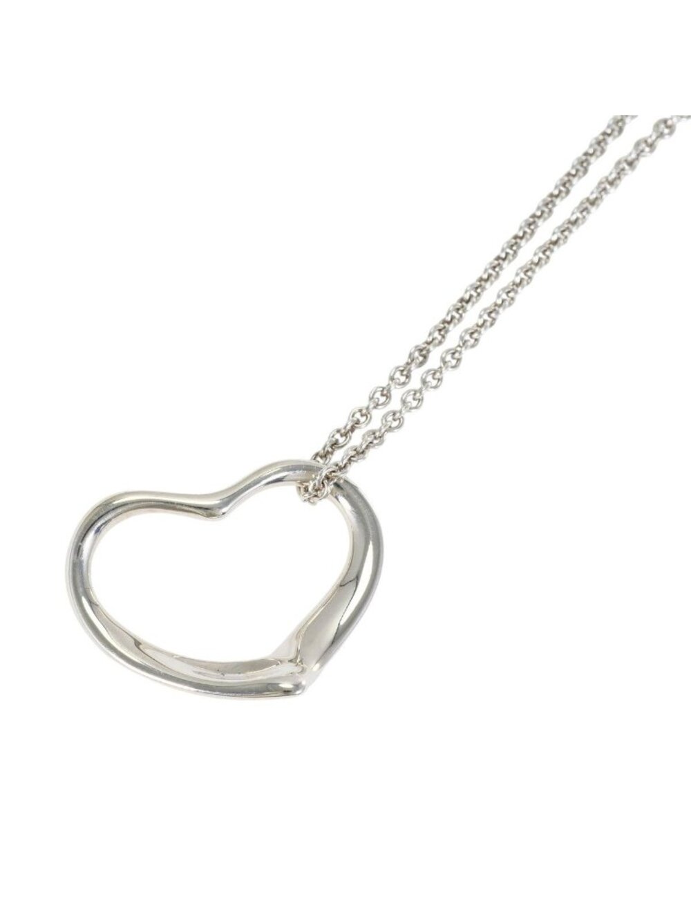 Tiffany & Co Open Heart Silver Necklace 41